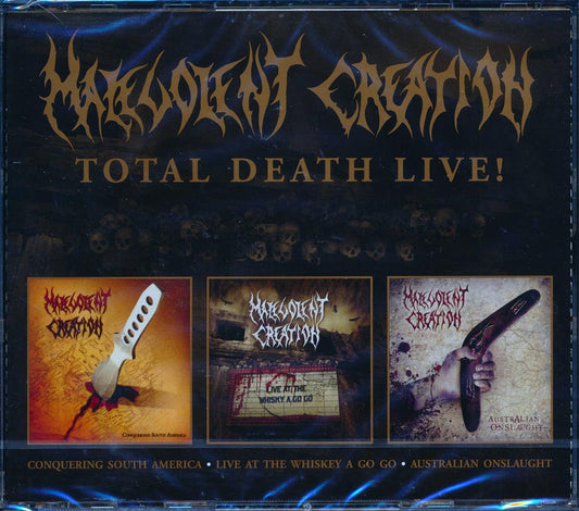 Malevolent Creation - Total Death Live! (3 albums on 2 CDs) (40 tracks) (3xCD) [New CD]