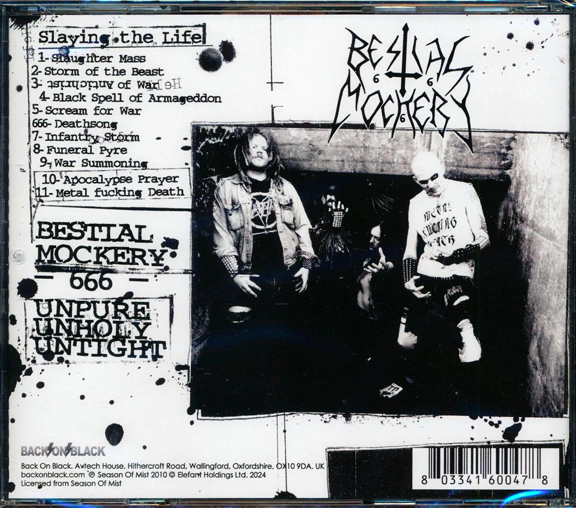 Bestial Mockery - Slaying The Life [New CD]