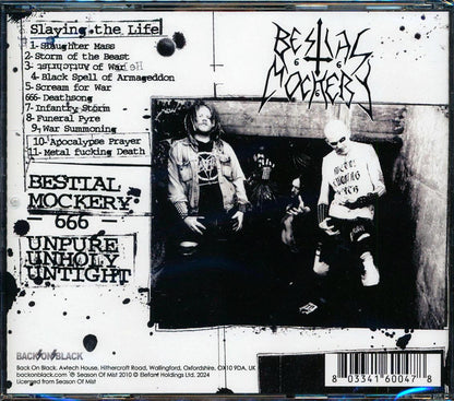 Bestial Mockery - Slaying The Life [New CD]