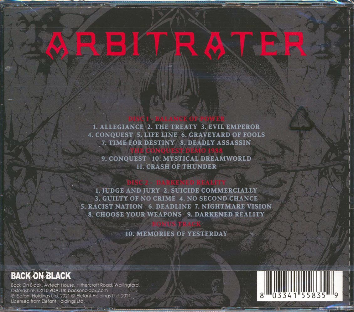 Arbitrater - Balance Of Power + Darkened Reality (2 albums on 2 CDs) (21 tracks) (2xCD) [New CD]