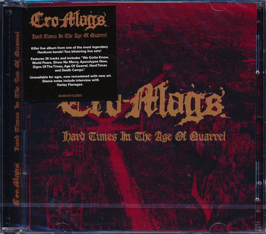 Cro-Mags - Hard Times In The Age Of Quarrel (36 tracks) (2xCD) [New CD]