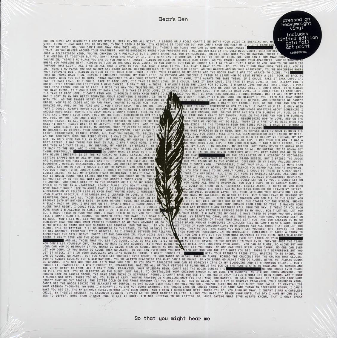 Bear's Den - So That You Might Hear Me (180g) [New]