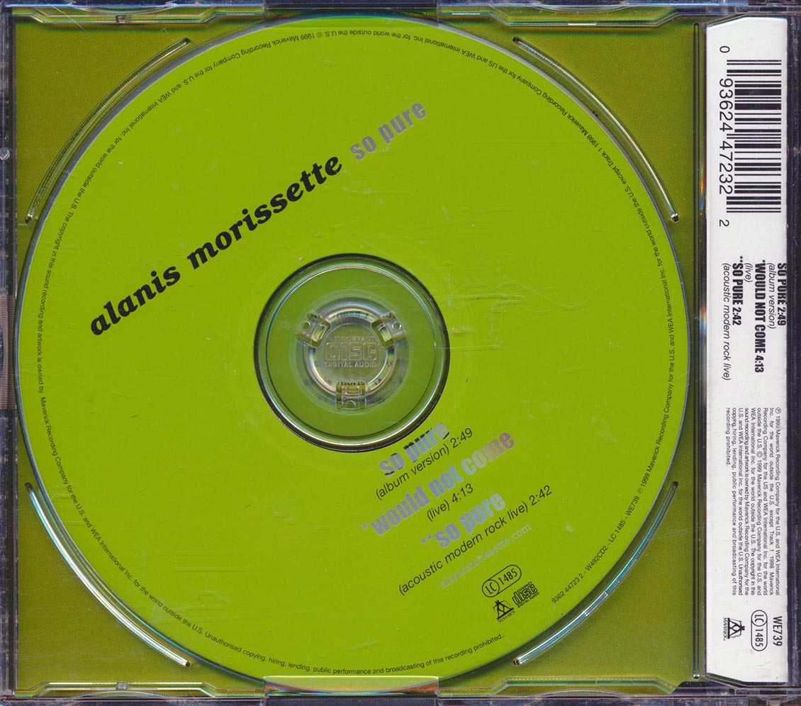 Alanis Morissette - So Pure [New CD]