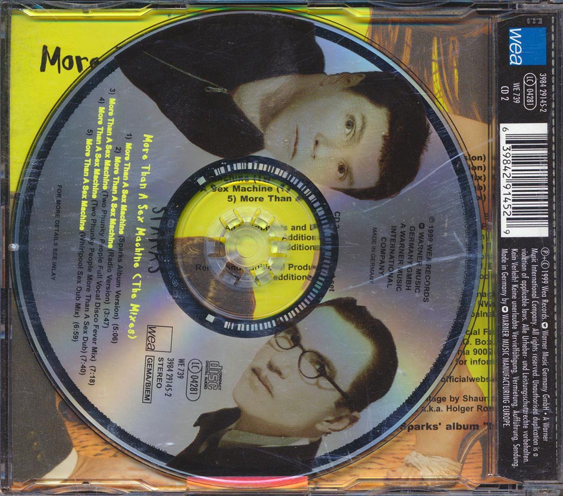 Sparks - More Than A Sex Machine: The Mixes [New CD]