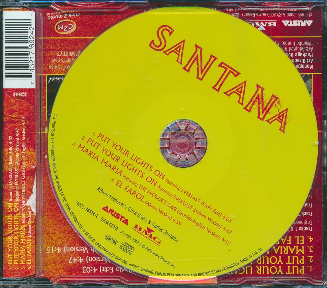 Santana, Everlast - Put Your Lights On [New CD]