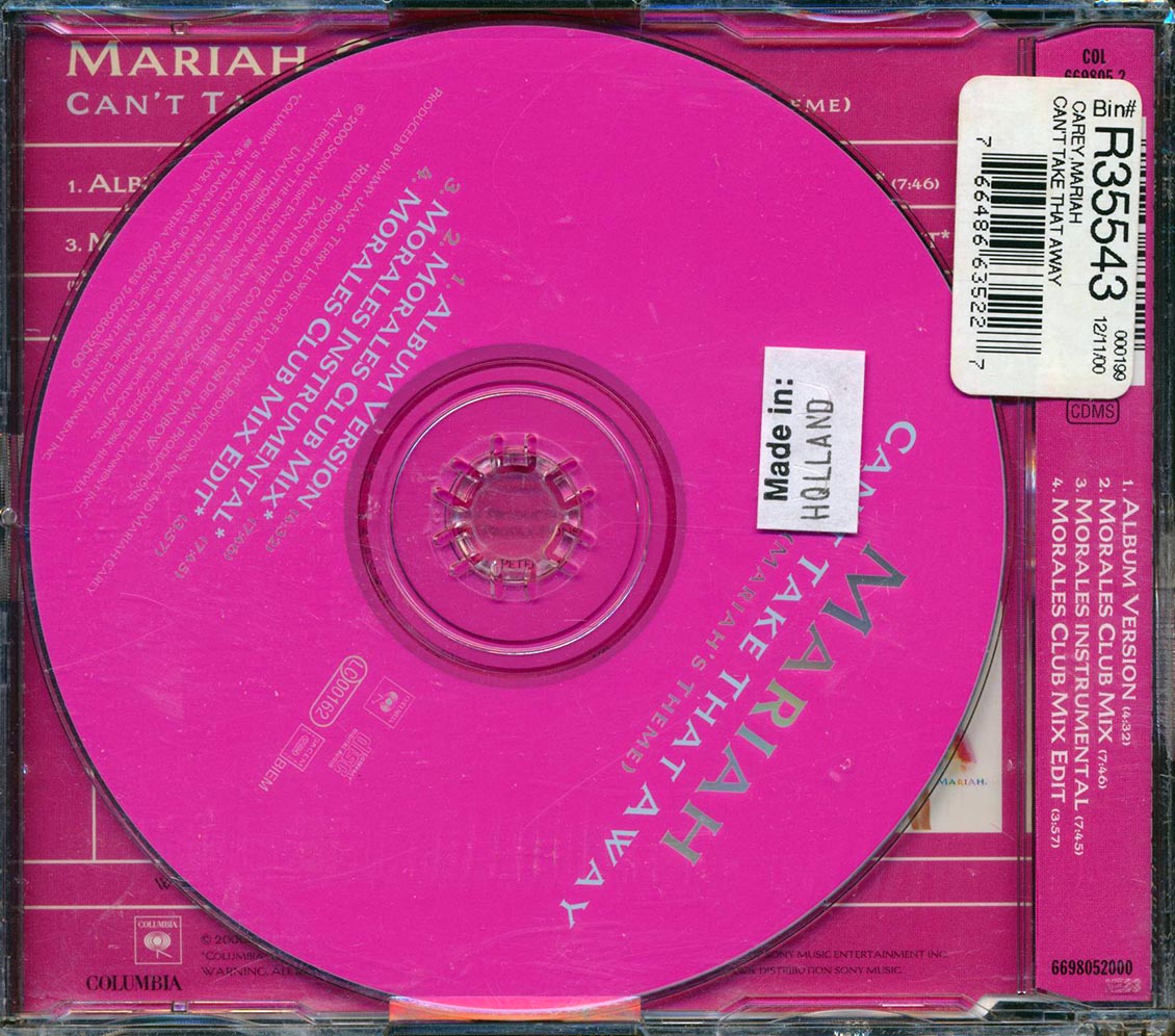 Mariah Carey - Can't Take That Away [New CD]