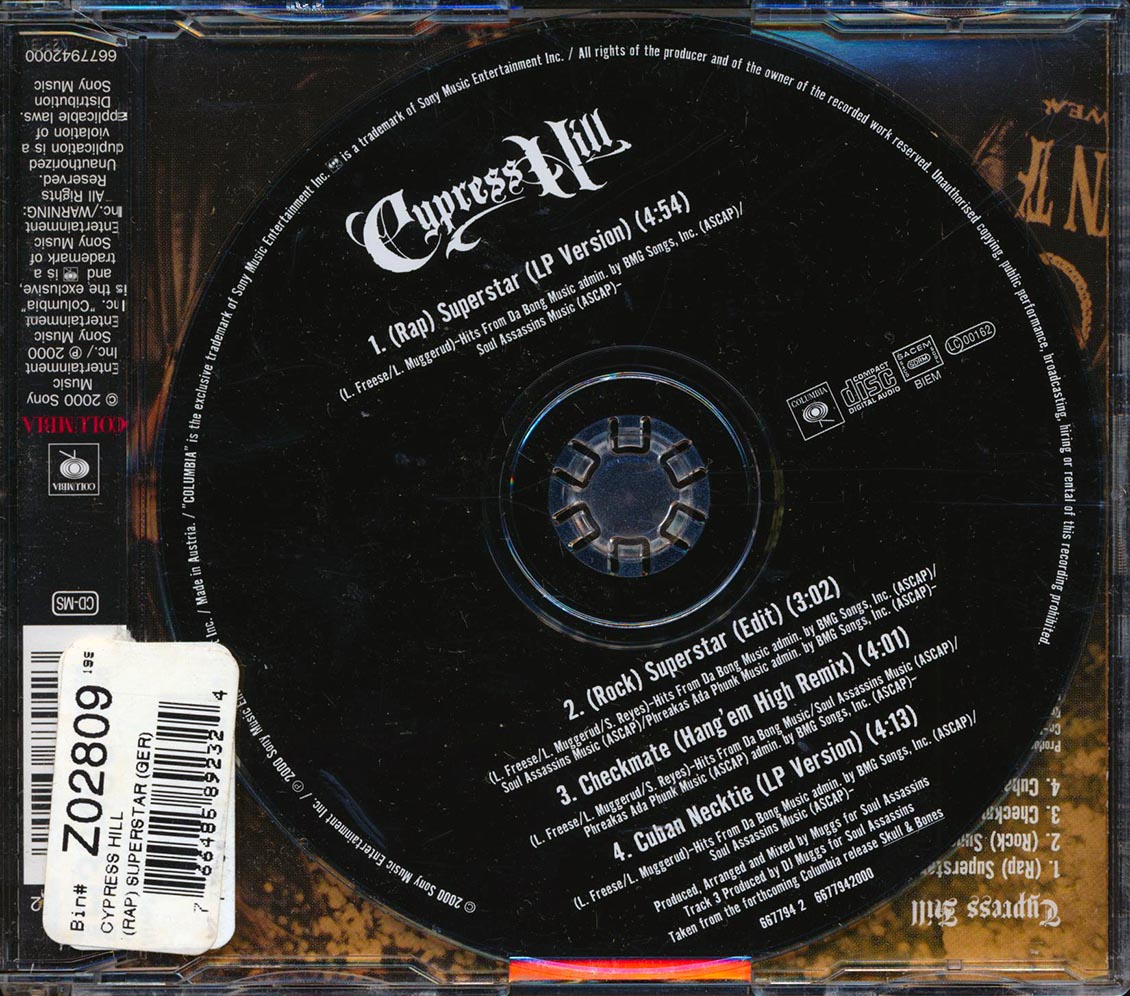 Cypress Hill - Rap Superstar [New CD]