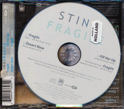 Sting - Fragile [New CD]