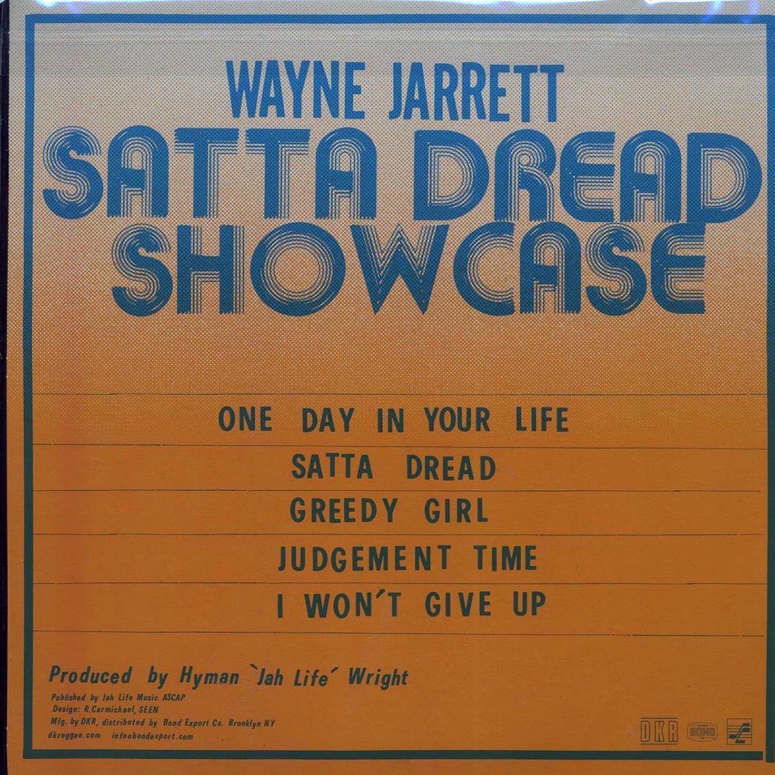 Wayne Jarrett - Satta Dread Showcase [New Vinyl LP]