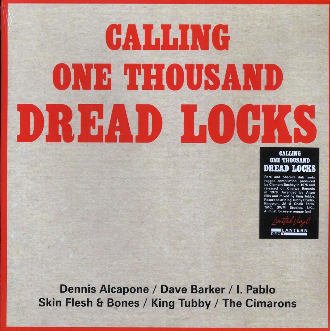 King Tubby, Dennis Alcapone, Dave Barker, Skin, Flesh & Bones, Etc. - Calling One Thousands Dread Locks [New Vinyl LP]