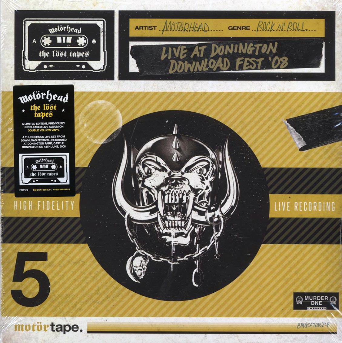Motorhead - The Lost Tapes Volume 5: Live At Donington Download Fest '08 (ltd. ed.) (2xLP) (yellow vinyl) [New Vinyl LP]