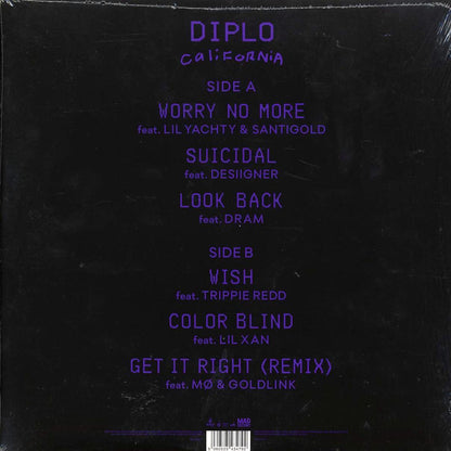 Diplo - California (purple vinyl) (incl. CD) [New Vinyl LP]