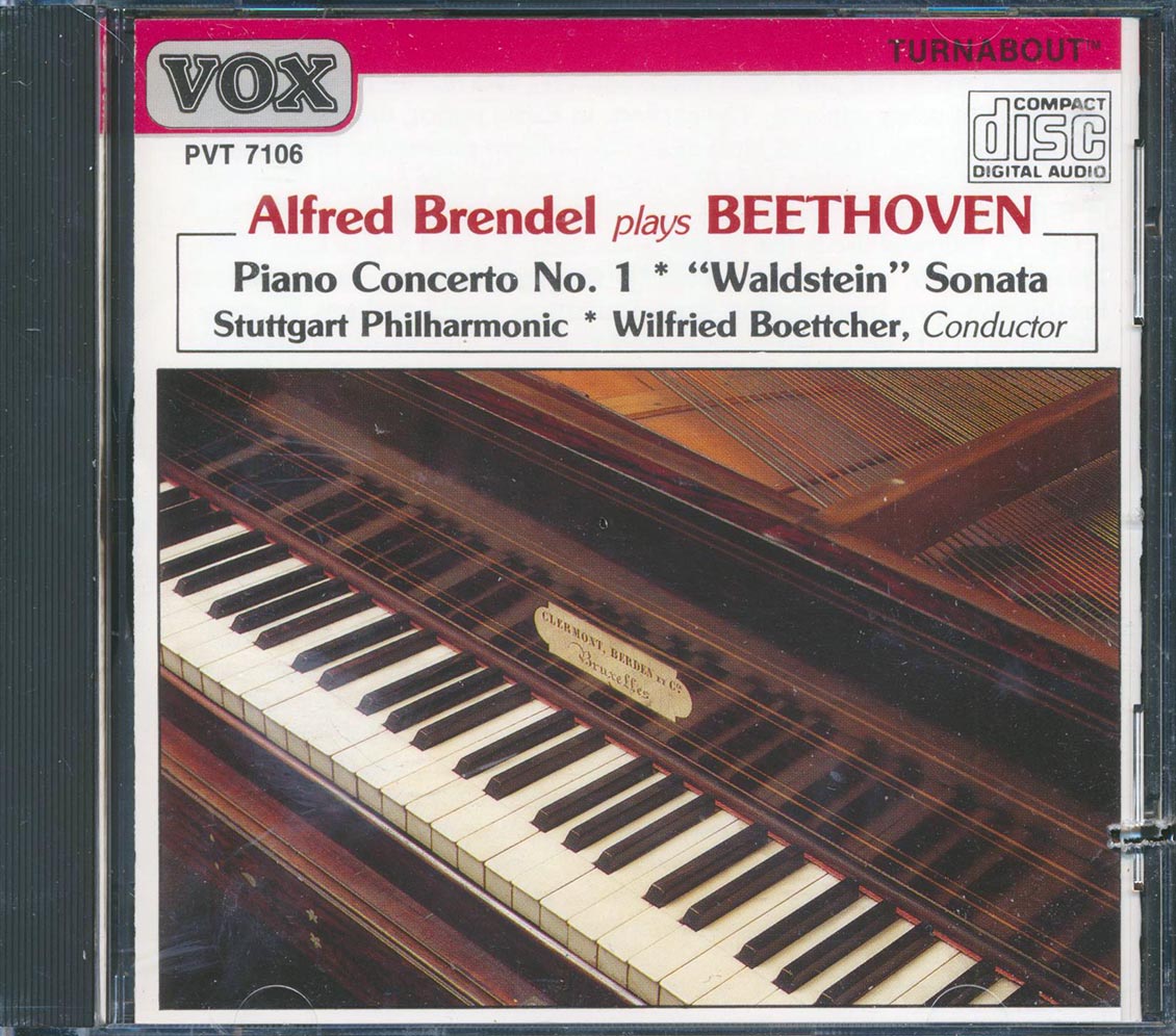 Alfred Brendel, Beethoven - Piano Concerto No. 1 Waldstein Sonata, Stuttgart Philharmonic, Wilfred Boettcher Conductor [New CD]