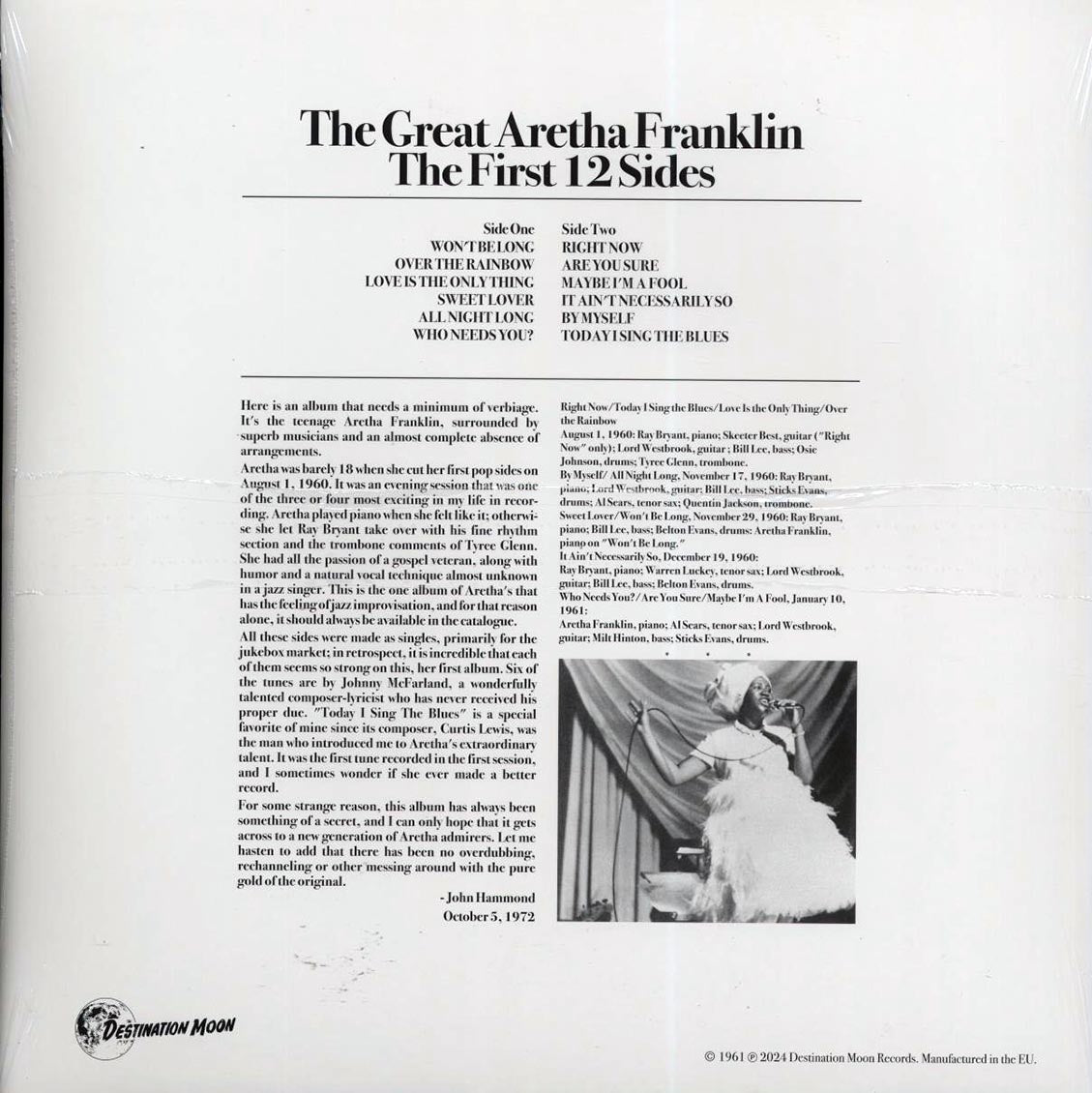 Aretha Franklin - The Great Aretha Franklin [New Vinyl Record LP]