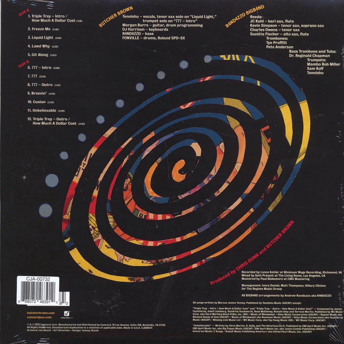 Butcher Brown, Tennishu, R4nd4zzo Bigb4nd - Triple Trey (ltd. ed.) (blue vinyl) (incl. a bonus 45rpm vinyl) [New Vinyl LP]