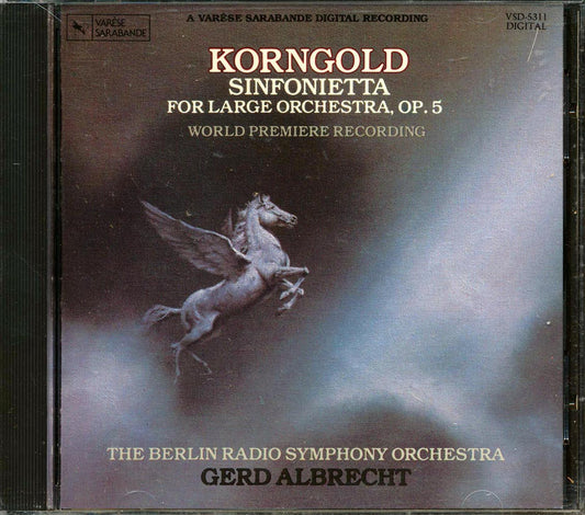 Korngold, Gerd Albrecht, The Berlin Radio Symphony Orchestra - Sinfonietta For Large Orchestra, Op. 5 [New CD]
