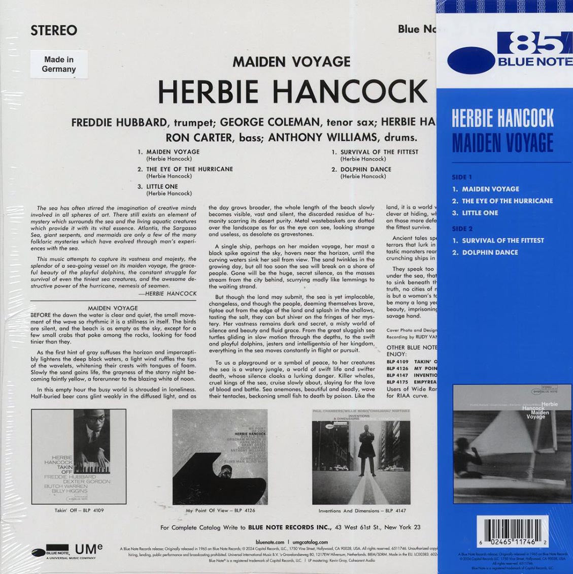 Herbie Hancock - Maiden Voyage (ltd. ed.) (180g) (blue vinyl) [New Vinyl LP]