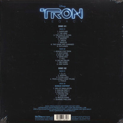 Daft Punk - Tron Legacy: Original Motion Picture Soundtrack (ltd. ed.) (2xLP) (blue/clear vinyl) [New Vinyl LP]