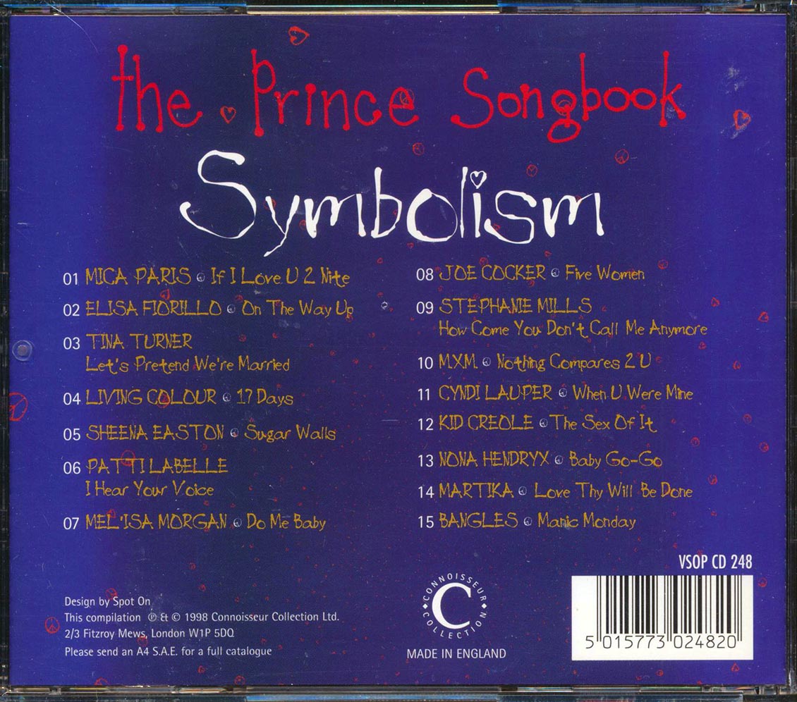 Sheena Easton, Patti LaBelle, Cyndi Lauper, Joe Cocker, Bangles, Kid Creole, Etc. - Symbolism: The Prince Songbook [New CD]