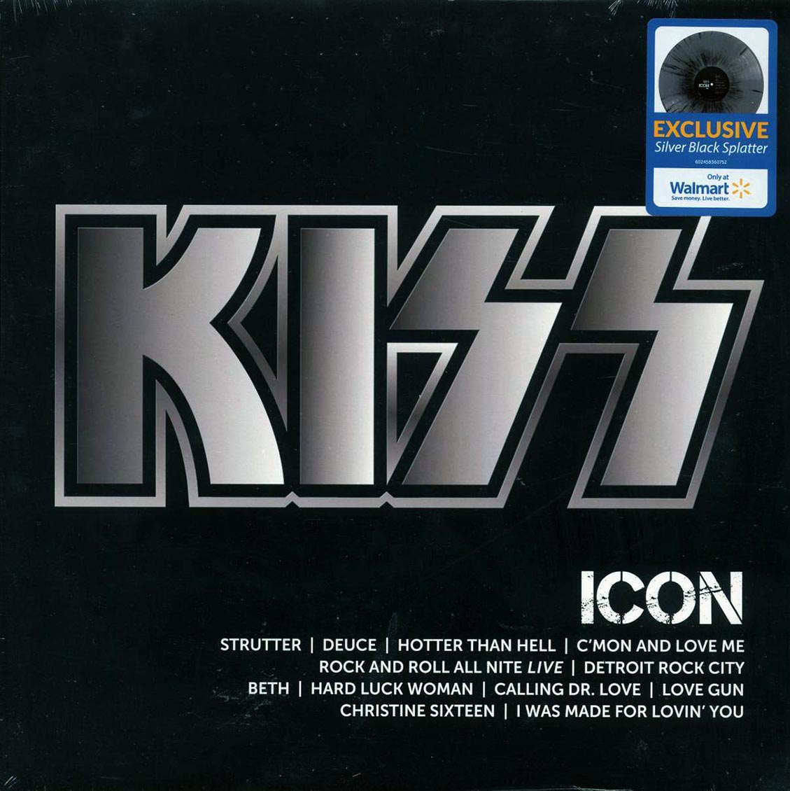 Kiss - Icon (silver/black vinyl) [New Vinyl LP]