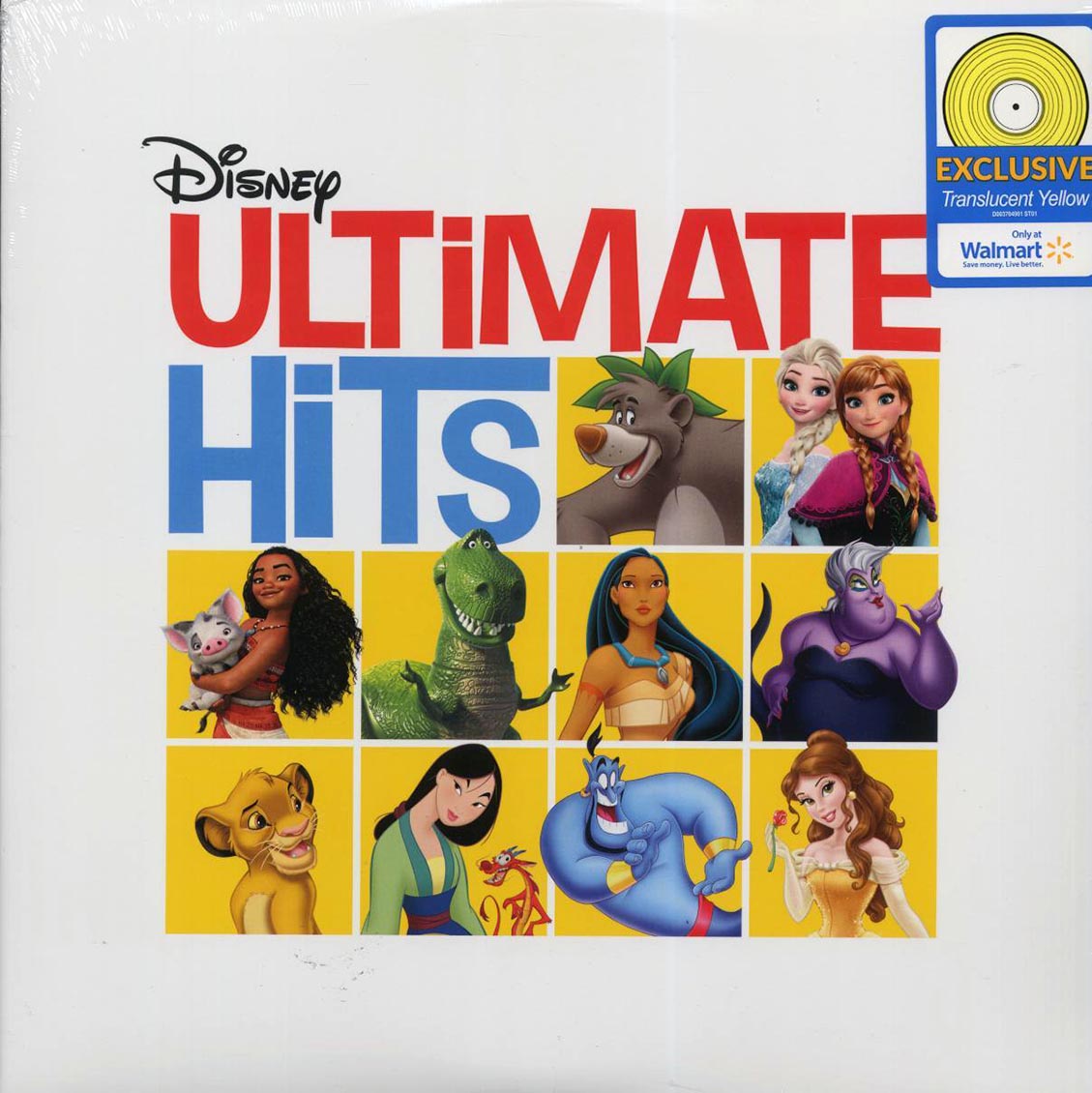 Elton John, Julie Andrews, Cliff Edwards, Etc. - Disney Ultimate Hits (yellow vinyl) [New Vinyl LP]