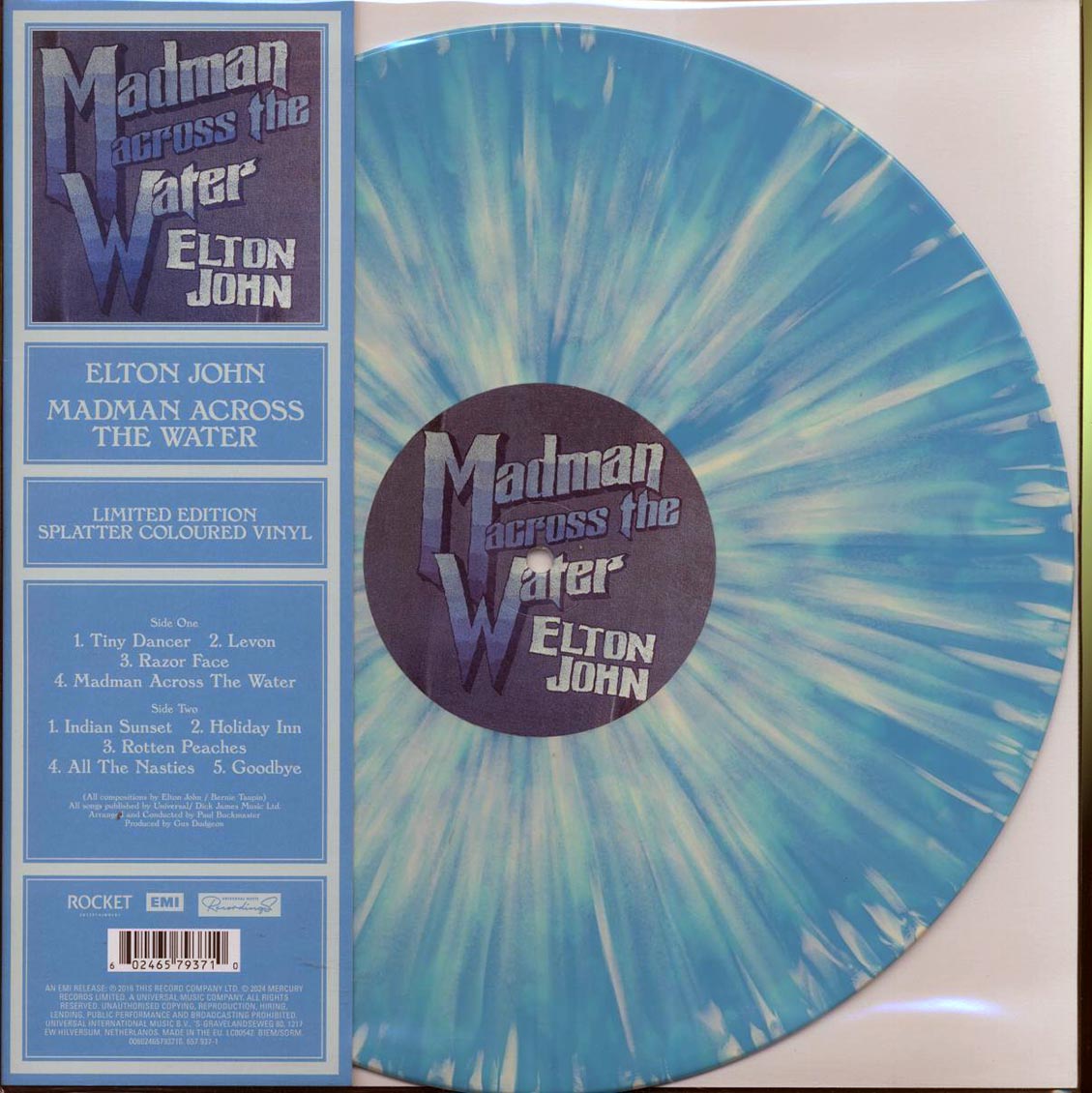 Elton John - Madman Across The Water (ltd. ed.) (blue splatter vinyl) [New Vinyl Record LP]