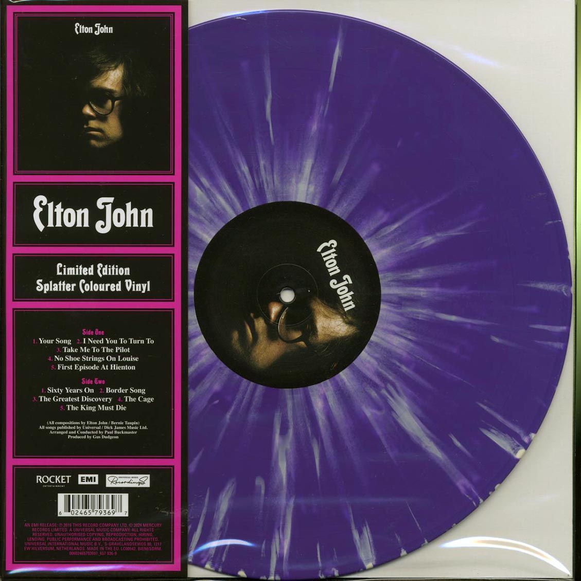 Elton John - Elton John (ltd. ed.) (purple/white splatter vinyl) [New Vinyl LP]