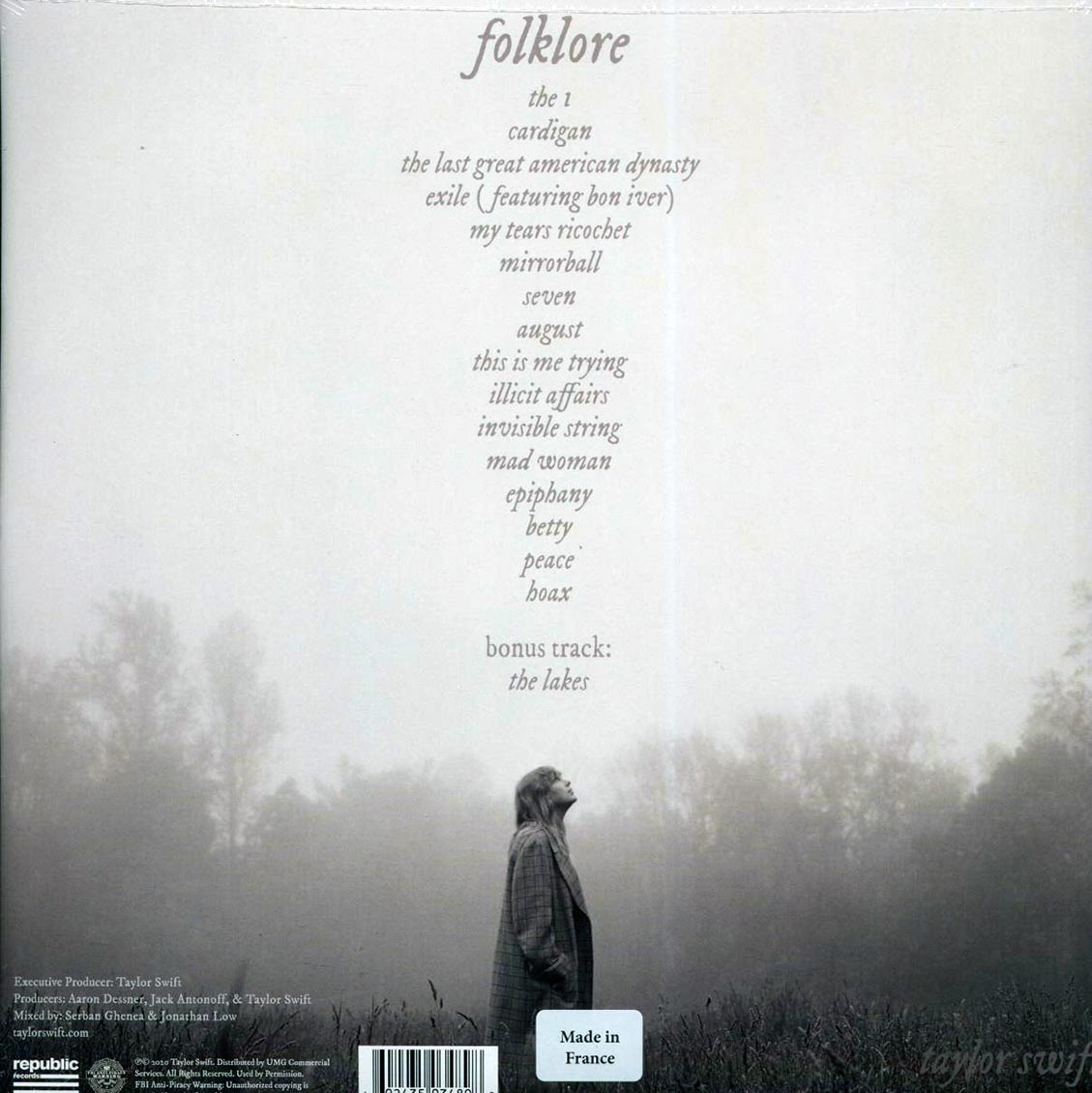 Taylor Swift - Folklore ("In The Weeds" Cover) (ltd. ed.) (2xLP) (teal vinyl) (deluxe edition) [New Vinyl Record LP]