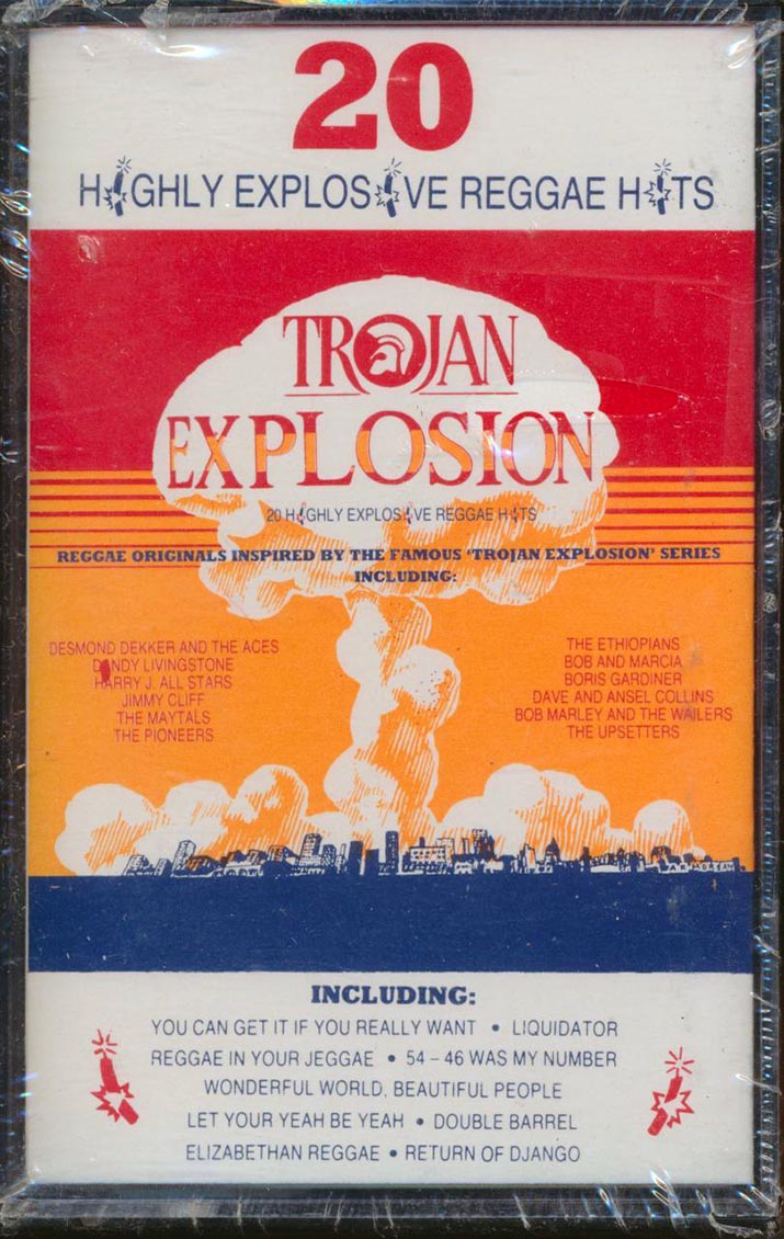 Toots & The Maytals, The Pioneers, The Upsetters, Desmond Dekker, Eric Donaldson, Etc. - Trojan Explision: 20 Highly Explosive Reggae Hits (orig. press) [New Cassette]