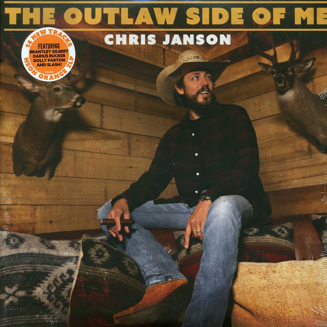 Chris Janson - The Outlaw Side Of Me (2xLP) (orange vinyl) [B] [New Vinyl Record LP]
