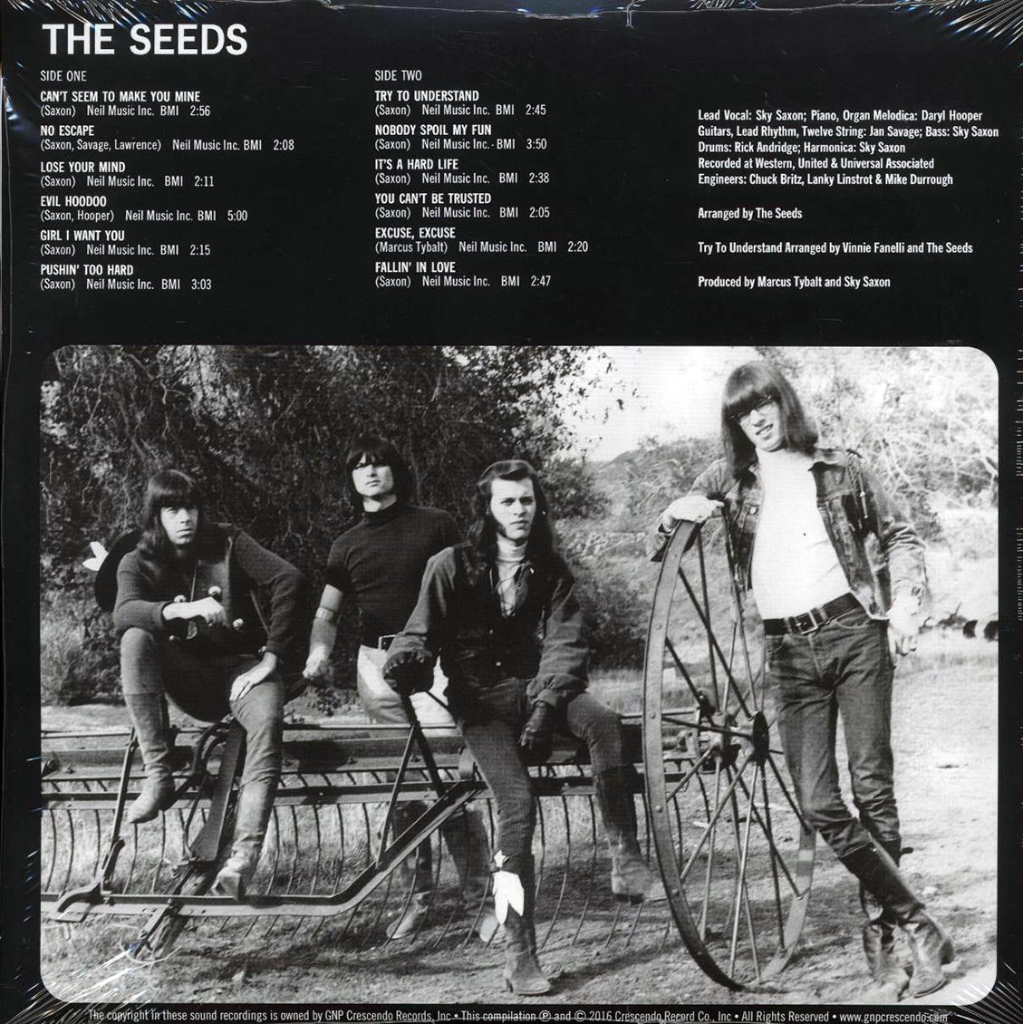 The Seeds - The Seeds (+9 bonus tracks) (mono) (2xLP) (180g) (deluxe edition) [New Vinyl Record LP]