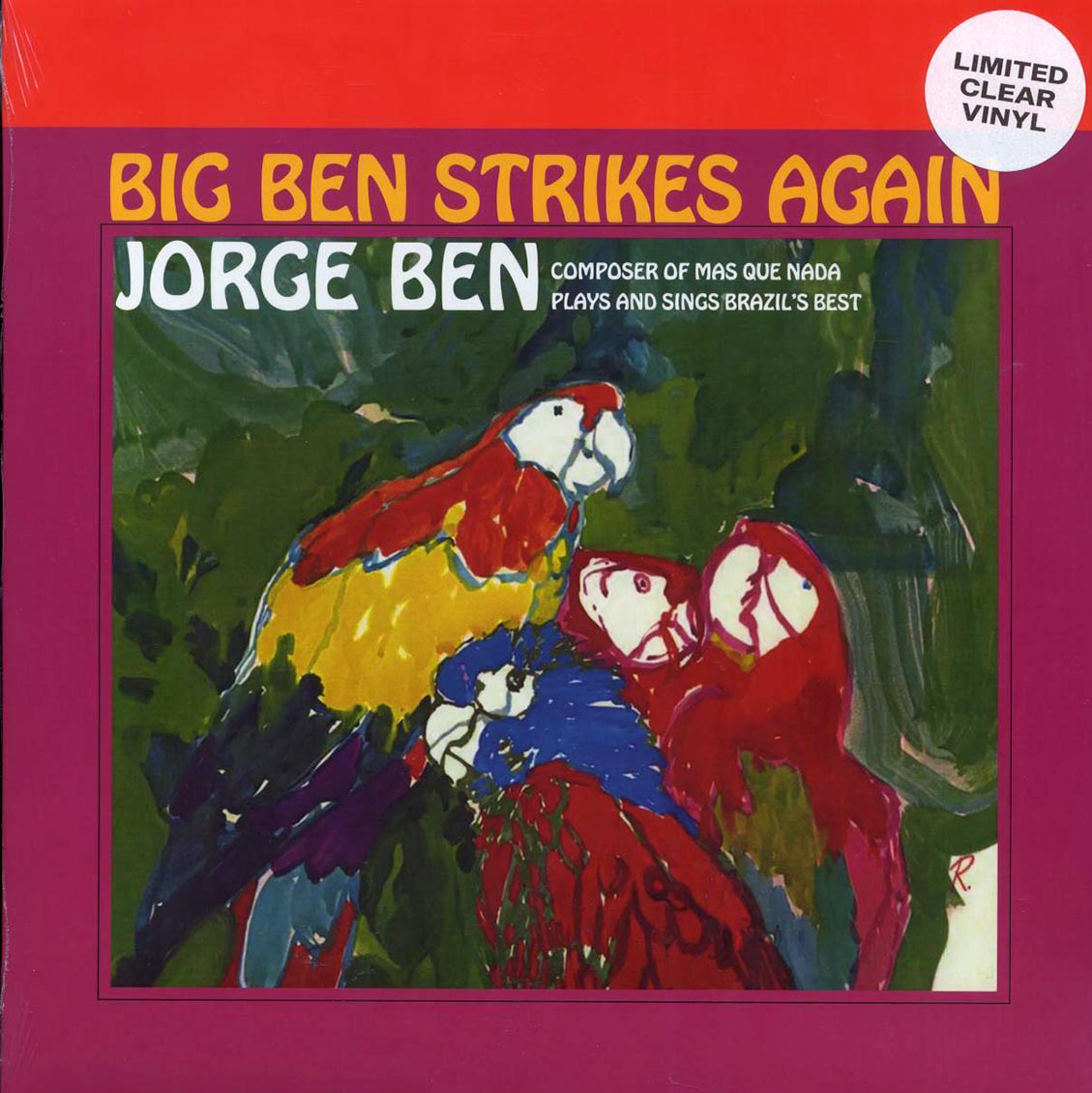 Jorge Ben - Big Ben Strikes Again (clear vinyl) [New Vinyl Record LP]