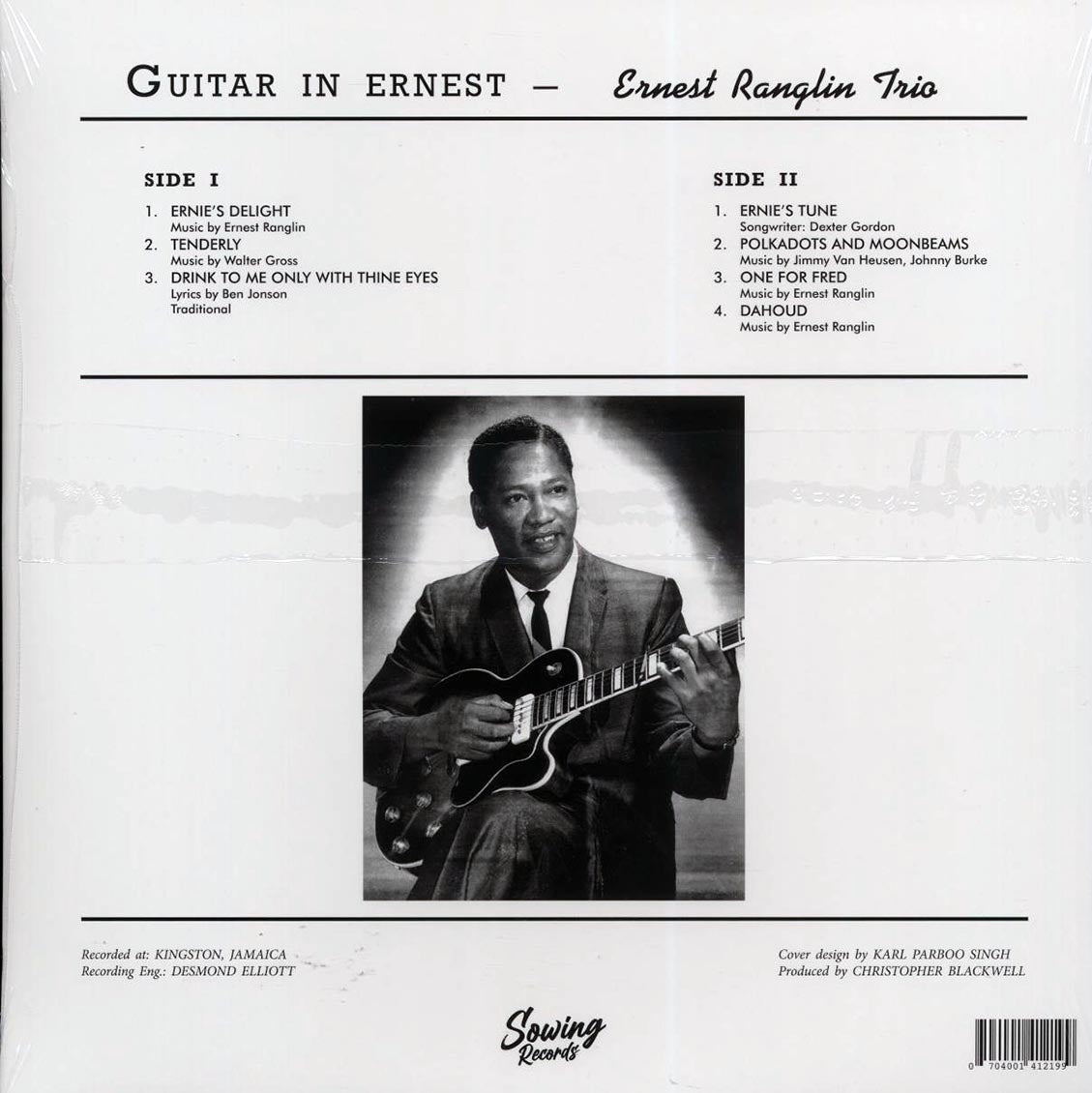 Ernest Ranglin - Guitar In Ernest (clear vinyl) [New Vinyl LP]