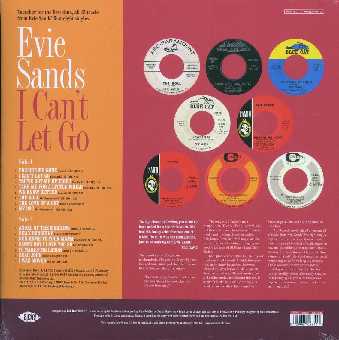 Evie Sands - I Can't Let Go (180g) [New Vinyl Record LP]