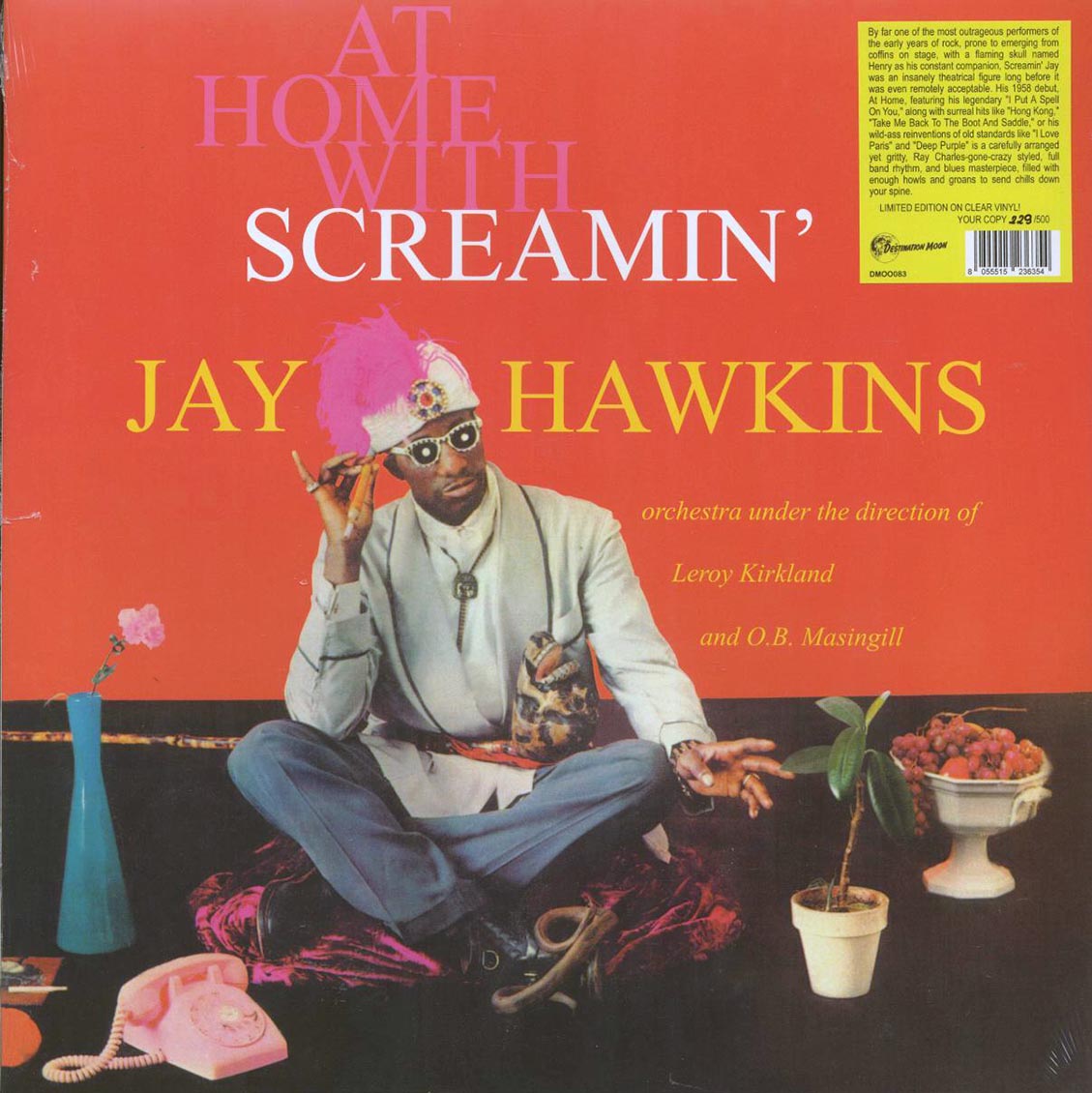 Screamin' Jay Hawkins - At Home With Screamin' Jay Hawkins (ltd. 500 copies made) (clear vinyl) [New Vinyl Record LP]