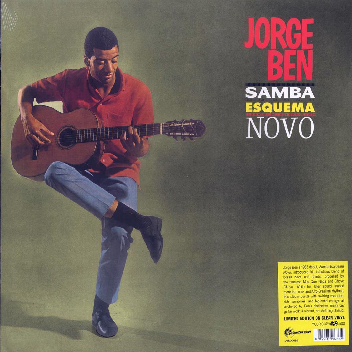 Jorge Ben - Samba Esquema Novo (ltd. 500 copies made) (clear vinyl) [New Vinyl Record LP]