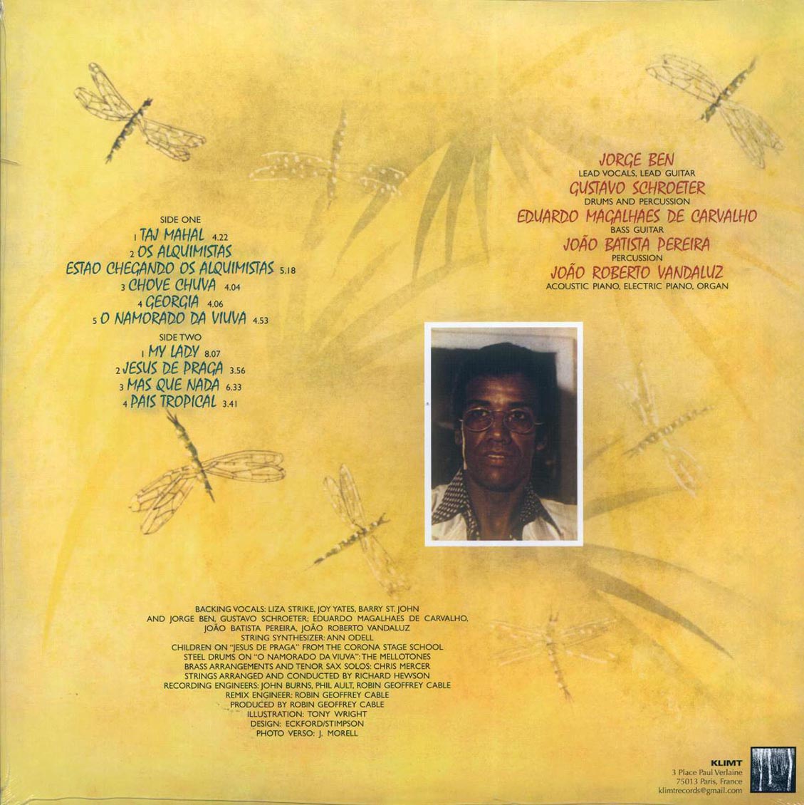 Jorge Ben - Tropical (yellow vinyl) [New Vinyl Record LP]
