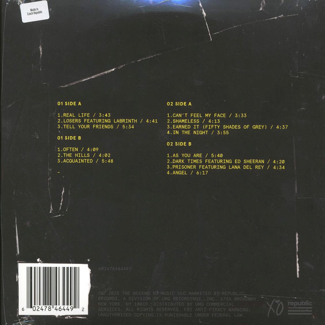 The Weeknd - Beauty Behind The Madness (10th Anniv. Ed.) (ltd. ed.) (2xLP) (clear vinyl) [New Vinyl LP]