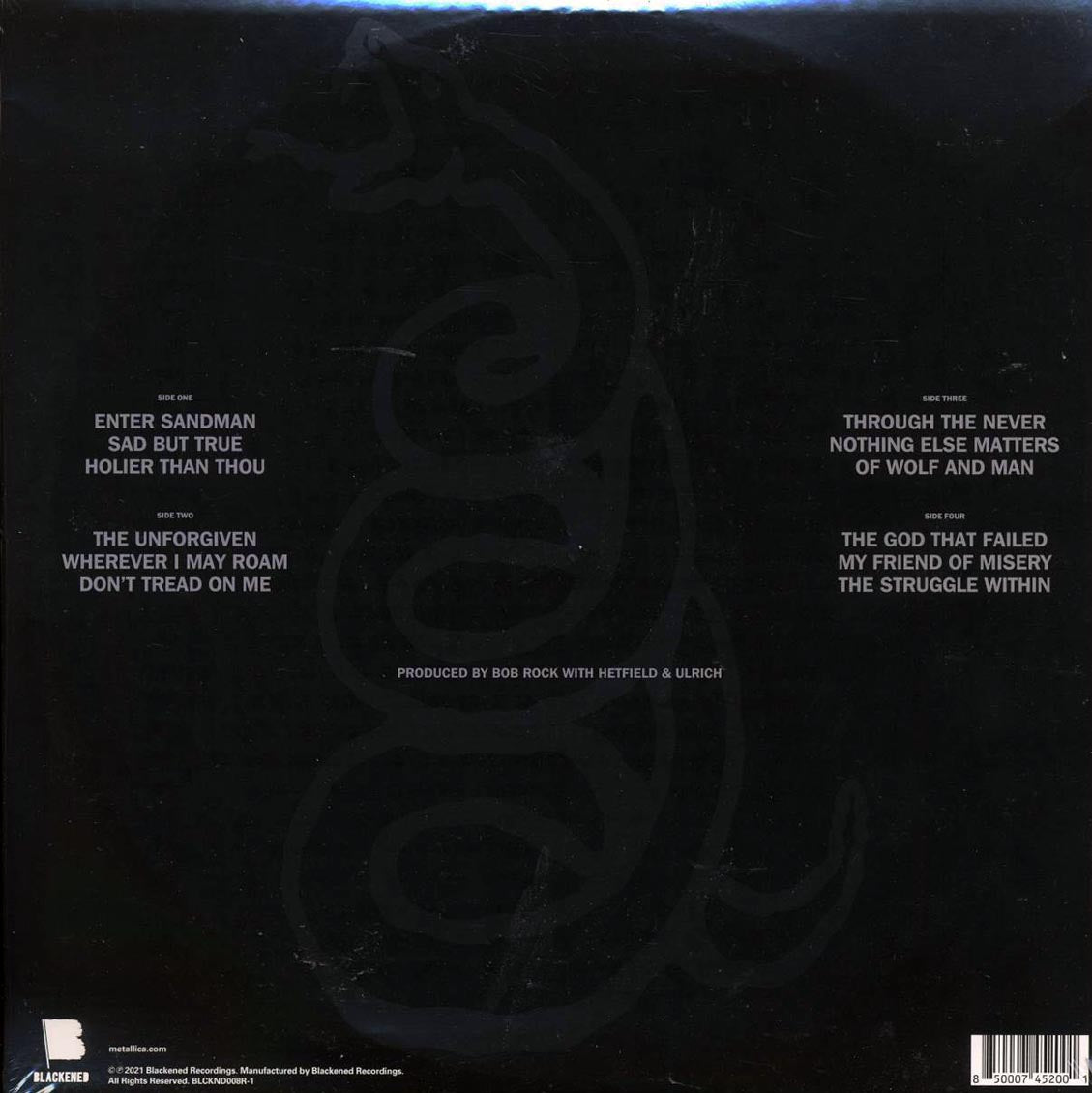 Metallica - Metallica (2xLP) (180g) (remastered) [New Vinyl LP]
