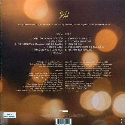 Sandy Denny - Gold Dust: Live At The Royalty (RSD 2022) (ltd. ed.) (180g) (remastered) [New Vinyl LP]