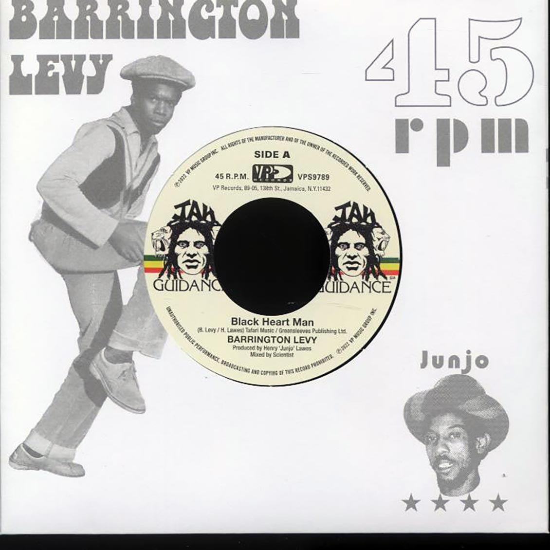 Barrington Levy - Black Heart Man  /  The Roots Radics - Round Eight [New Vinyl Record 7" Single]