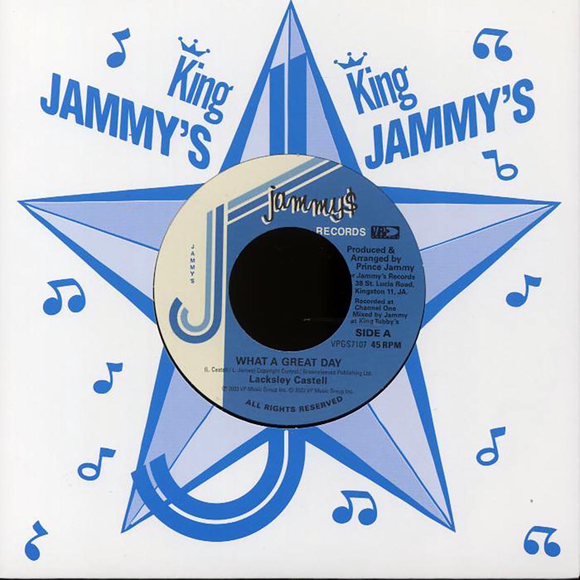 Lacksley Castell - What A Great Day  /  Prince Jammy - Throne Of Blood [New Vinyl Record 7" Single]