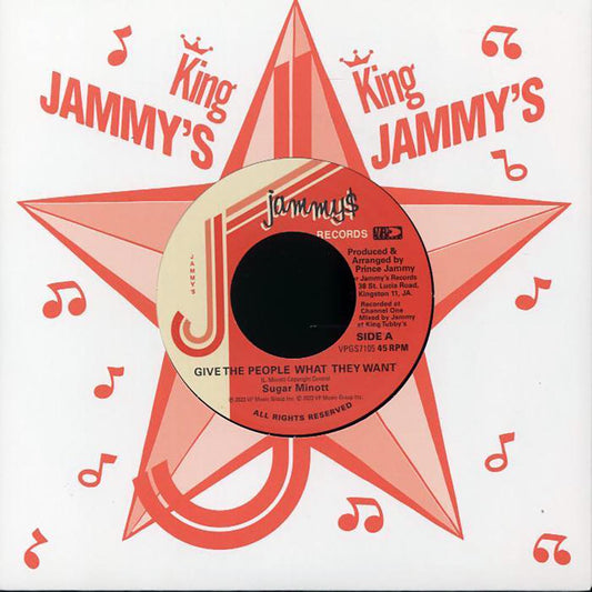 Sugar Minott - Give The People What They Want  /  Prince Jammy - Brothers Of The Blade [New Vinyl Record 7" Single]