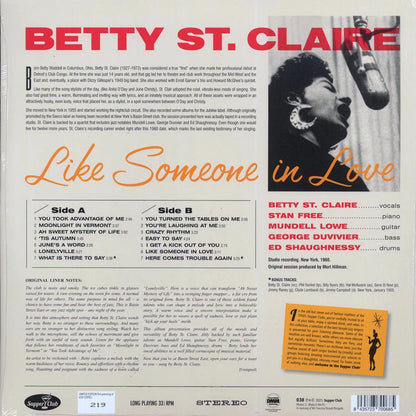 Betty St. Claire - Like Someone In Love (+2 bonus tracks) (ltd. ed.) (180g) [New Vinyl LP]