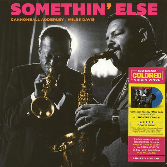 Cannonball Adderley, Miles Davis - Somethin' Else (+bonus track) (ltd. ed.) (180g) (blue vinyl) [New Vinyl Record LP]