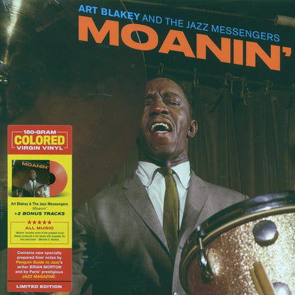 Art Blakey & The Jazz Messengers - Moanin' (+2 bonus tracks) (ltd. ed.) (180g) (red vinyl) [New Vinyl Record LP]