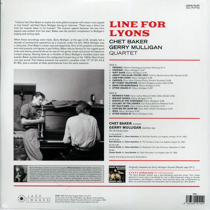 Chet Baker-Gerry Mulligan Quartet - Line For Lyons (ltd. ed.) (180g) [New Vinyl LP]