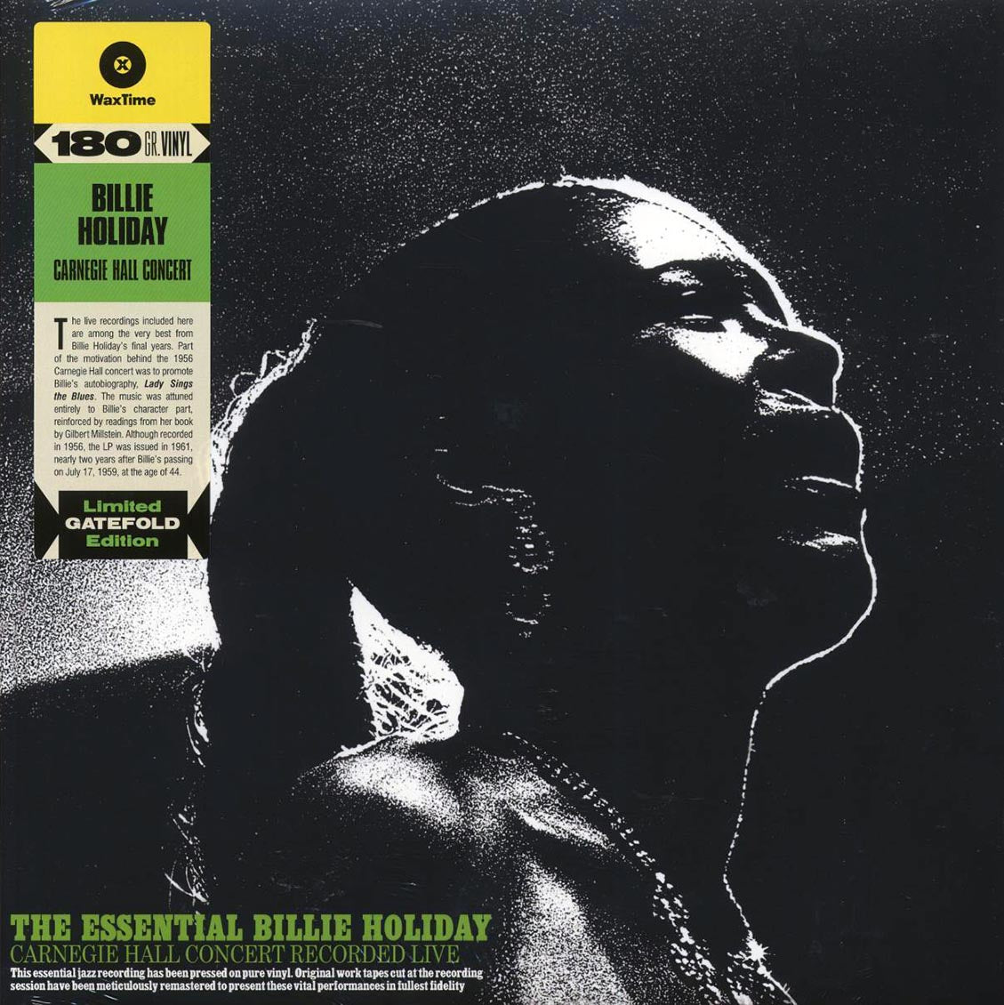 Billie Holiday - The Essential Billie Holiday: Carnegie Hall Concert Recorded Live (ltd. ed.) (180g) [New Vinyl Record LP]