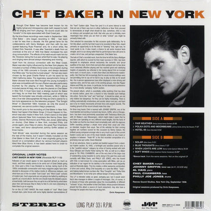 Chet Baker - In New York (+bonus track) (ltd. ed.) (180g) [New Vinyl LP]