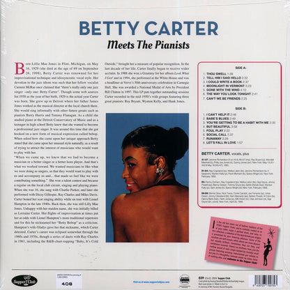 Betty Carter - Meets The Pianists Ray Bryant, Wynton Kelly, Hank Jones (ltd. ed.) (180g) [New Vinyl LP]